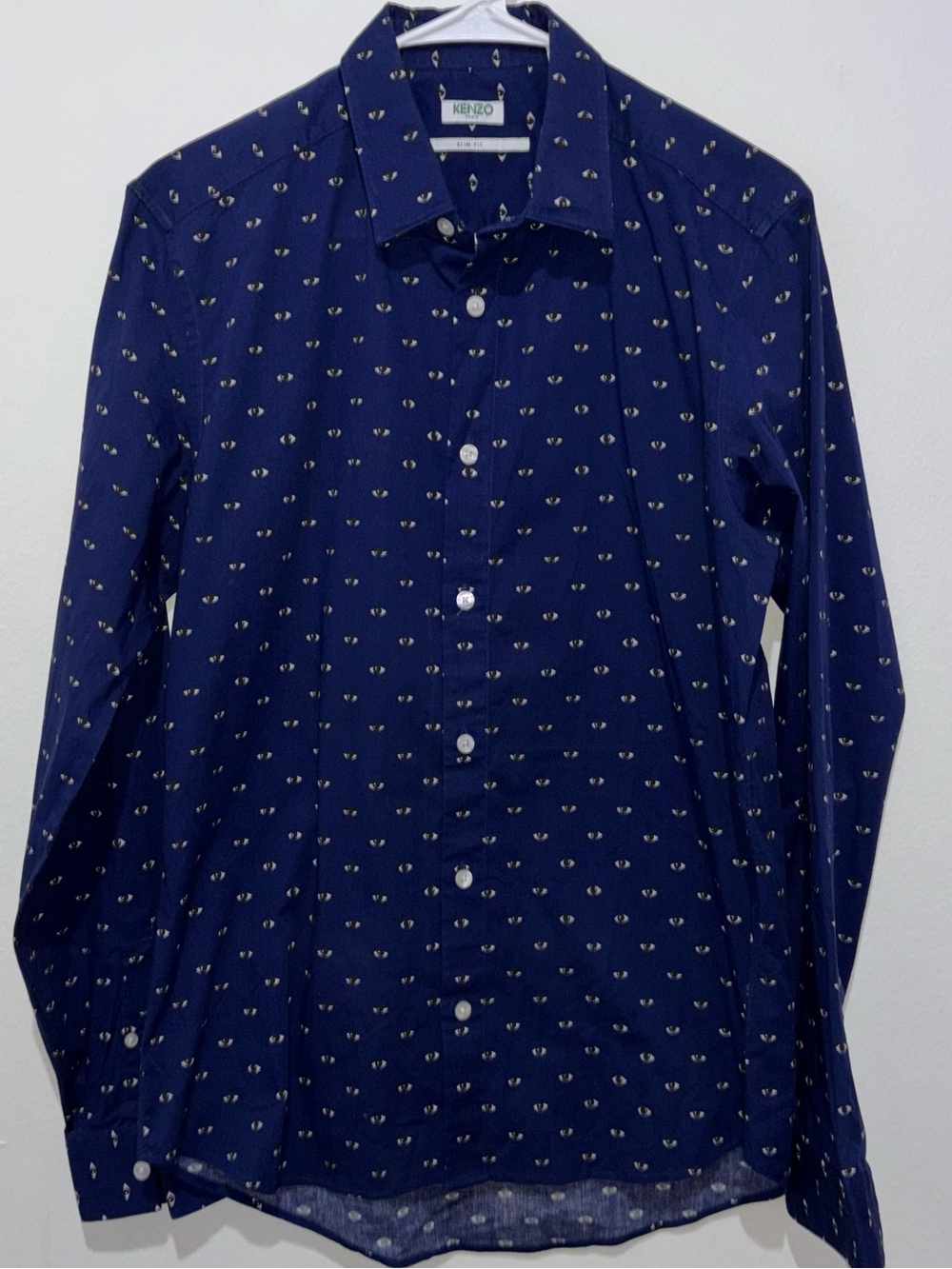 Kenzo 15.75/40 Eye Button Down
